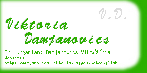 viktoria damjanovics business card